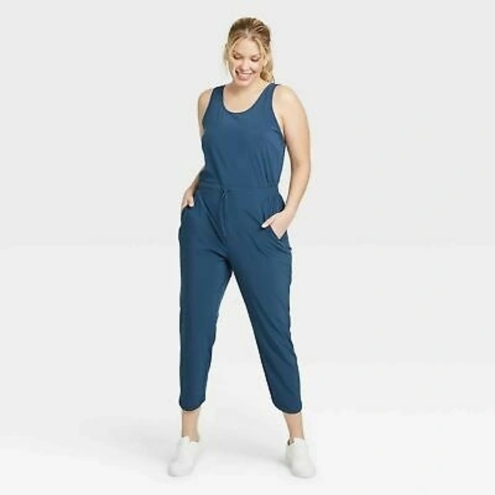 All In Motion blue jumpsuit